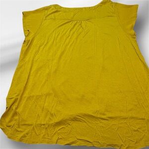 INC International Concepts  Tunic XXL  Blouse Sleeveless Yellow Mustard